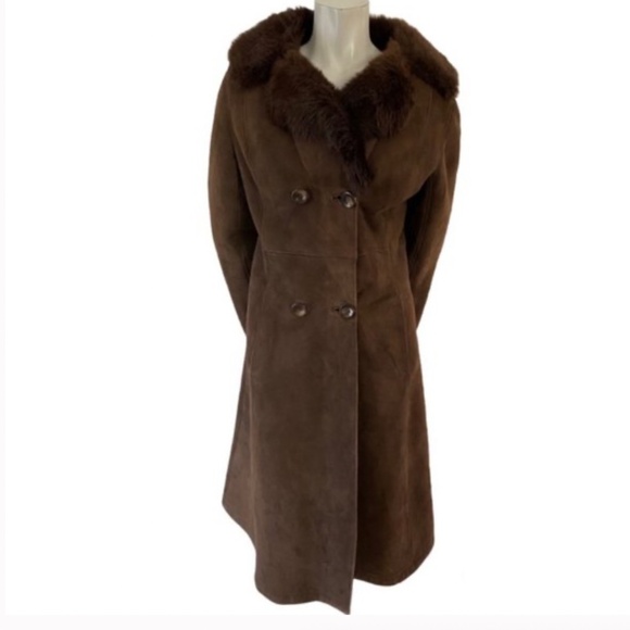 Vintage Creaciones Lucy real sheepskin shearling boho coat made in Spain EUC - Picture 12 of 12